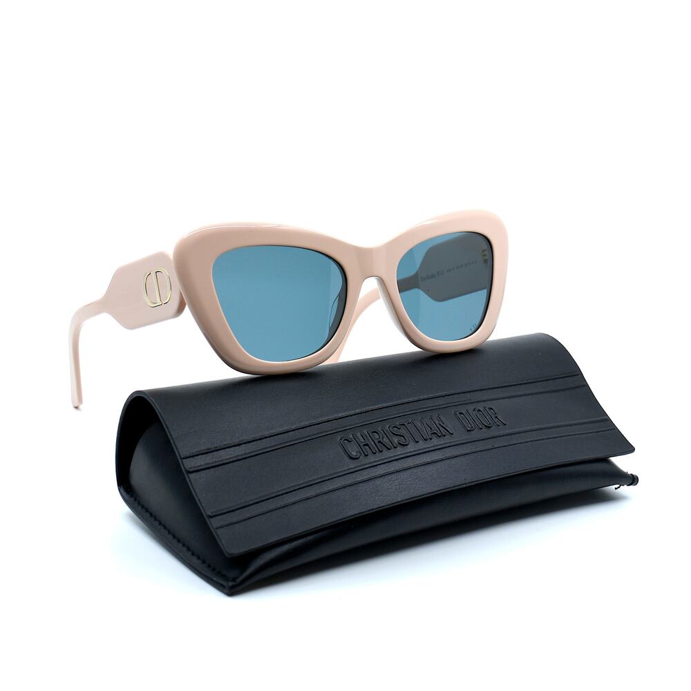 NEW DIOR DIORBOBBY B1U POWDER PINK BLUE WOMEN AUTHENTIC SUNGLASSES - Picture 5 of 13
